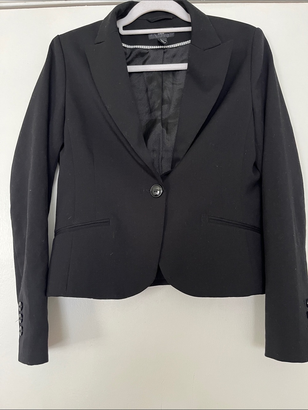Black Women's Single-Button Blazer